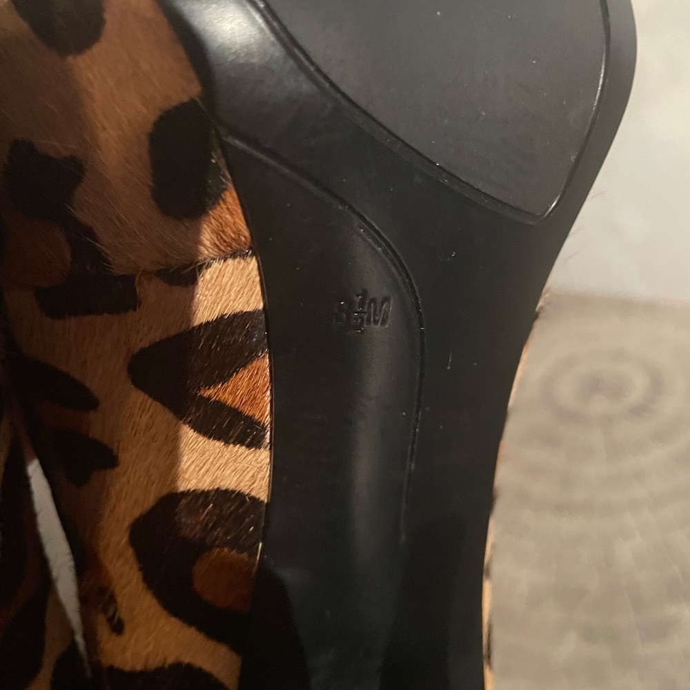 Nine West Animal Print Peep Toe Heels - Picture 8 of 8